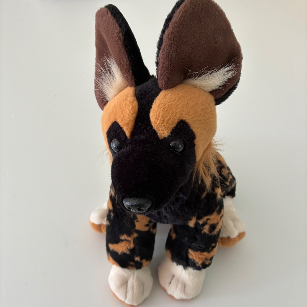 Wild Republic African Wild Dog Painted Wolf Plush Stuffed Animal‎ 12 Inch Safari